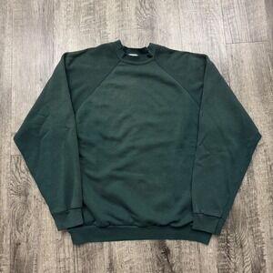 Vintage Tultex Faded Green Blank Distressed Sweatshirt